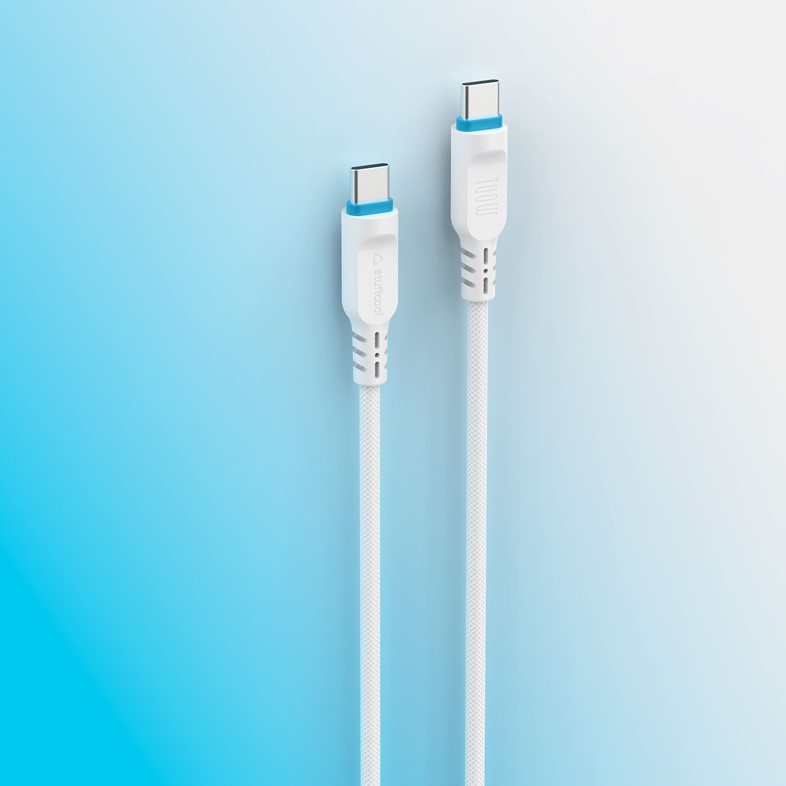 stuffcool Tug Type C to Type C 3.93 Feet (1.2M) Cable (Sync & Charge, White) stuffcool Tug Type C to Type C 3.93 Feet (1.2M) Cable (Sync & Charge, White)_5