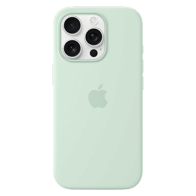 Apple Soft Silicone Back Cover Apple iPhone 16 Pro (MagSafe Charging Support, Aquamarine)