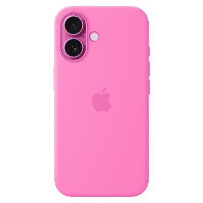 Apple Soft Silicone Back Cover Apple iPhone 16 (MagSafe Charging Support, Peony)