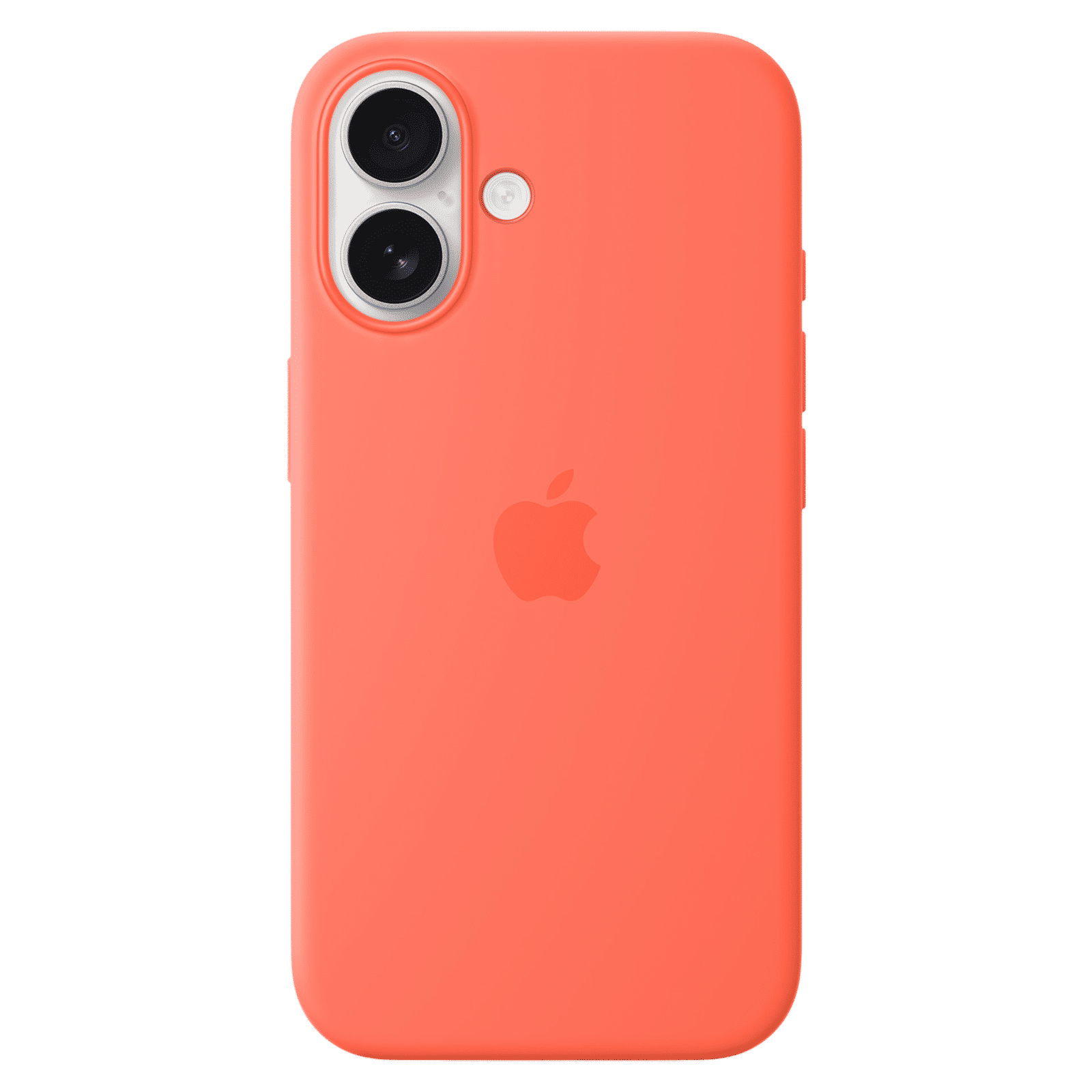 Apple Soft Silicone Back Cover Apple iPhone 16 (MagSafe Charging Support, Tangerine)_1
