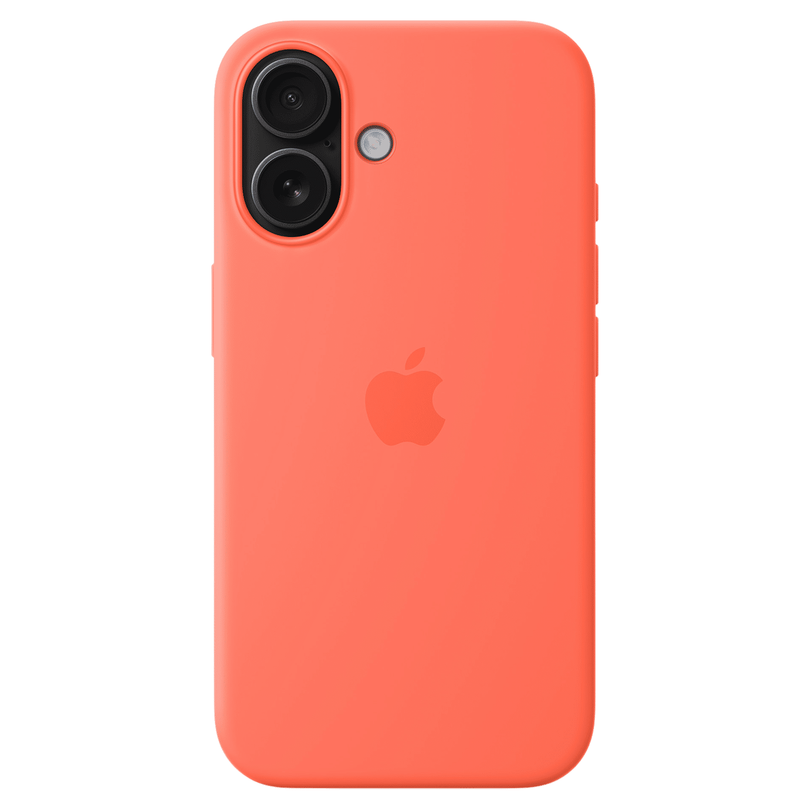 Apple Soft Silicone Back Cover Apple iPhone 16 (MagSafe Charging Support, Tangerine)_5