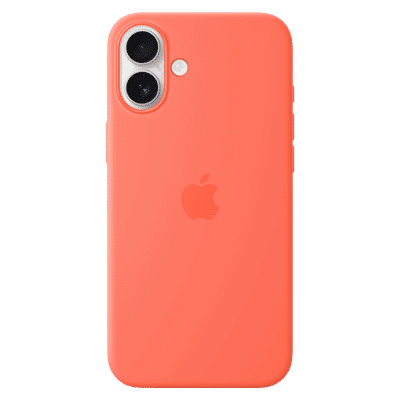 Apple Soft Silicone Back Cover Apple iPhone 16 Plus (MagSafe Charging Support, Tangerine)