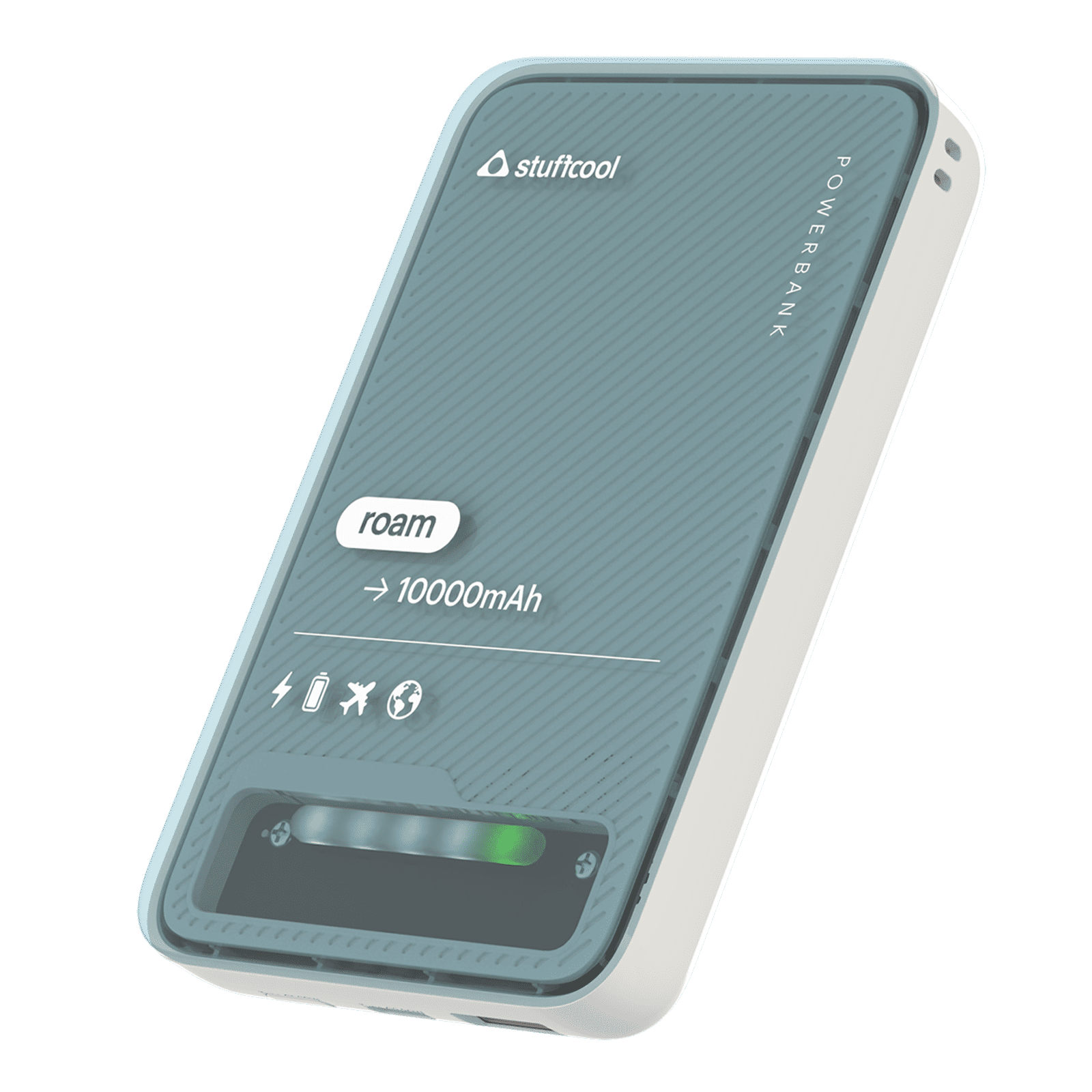 stuffcool Roam 10000 mAh 22.5W Fast Charging Power Bank (1 Type A Port, 1 Type C Port, LED Indicator, White) stuffcool Roam 10000 mAh 22.5W Fast Charging Power Bank (1 Type A Port, 1 Type C Port, LED Indicator, White)_5