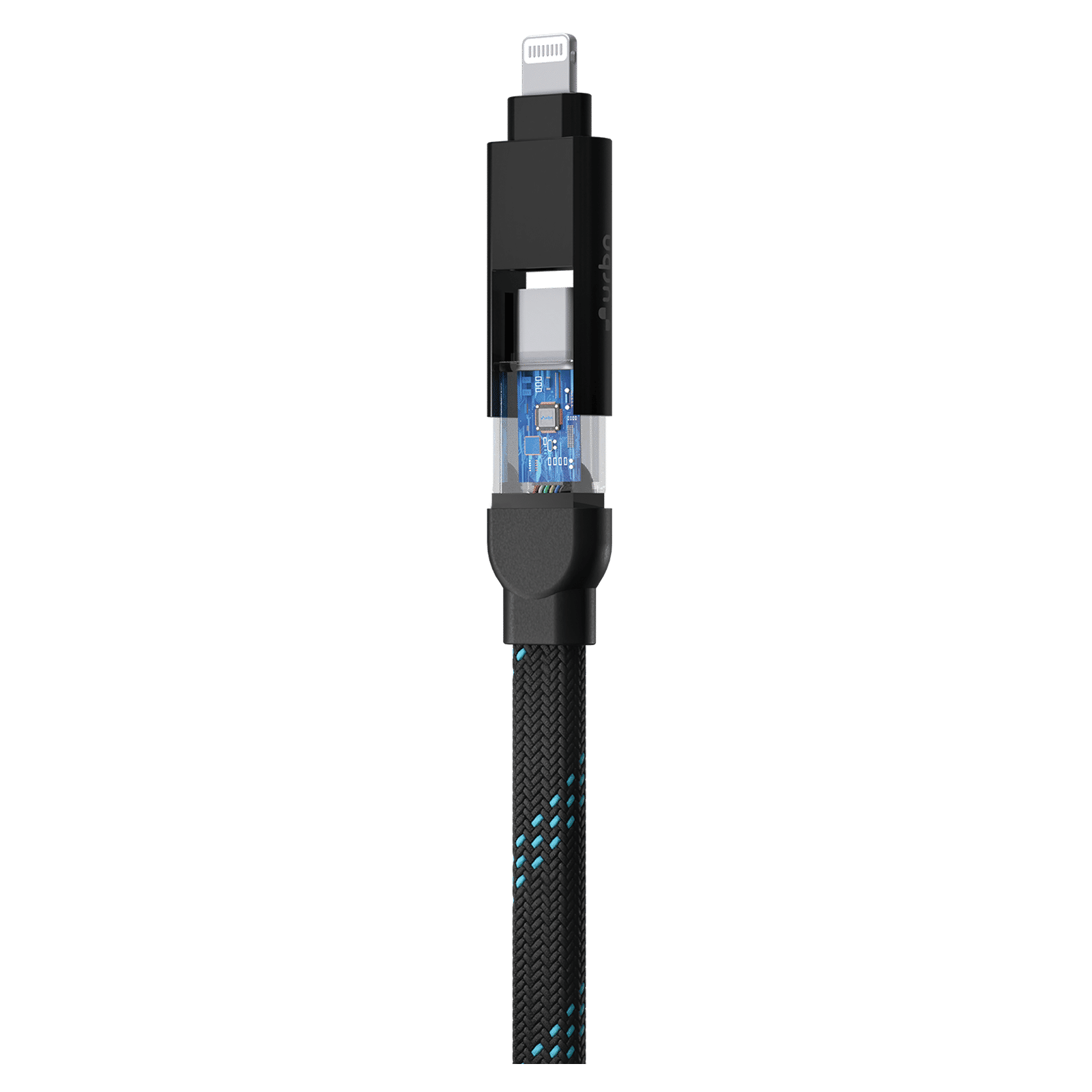 urbn UPC461 Type A to Lightning, Type C, Type C to Lightning, Type C 1 Feet (0.30M) 4-in-1 Cable (Quick Charge Technology, Black) urbn UPC461 Type A to Lightning, Type C, Type C to Lightning, Type C 1 Feet (0.30M) 4-in-1 Cable (Quick Charge Technology, Black)_1