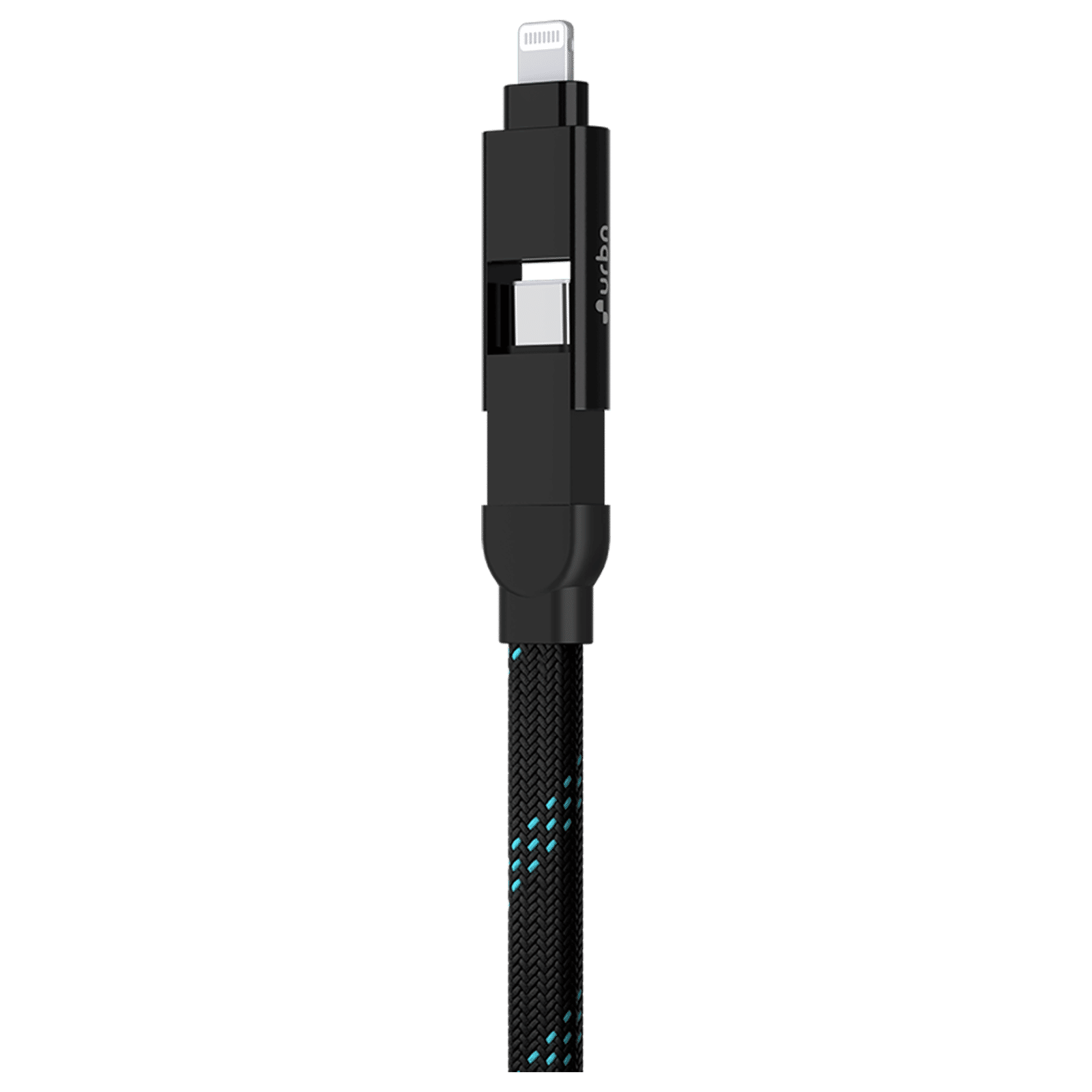 urbn UPC461 Type A to Lightning, Type C, Type C to Lightning, Type C 1 Feet (0.30M) 4-in-1 Cable (Quick Charge Technology, Black) urbn UPC461 Type A to Lightning, Type C, Type C to Lightning, Type C 1 Feet (0.30M) 4-in-1 Cable (Quick Charge Technology, Black)_6