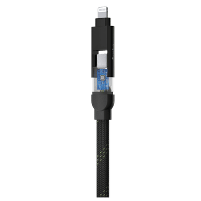 urbn UPC461 Type A to Lightning, Type C, Type C to Lightning, Type C 1 Feet (0.30M) 4-in-1 Cable (Quick Charge Technology, Camo)