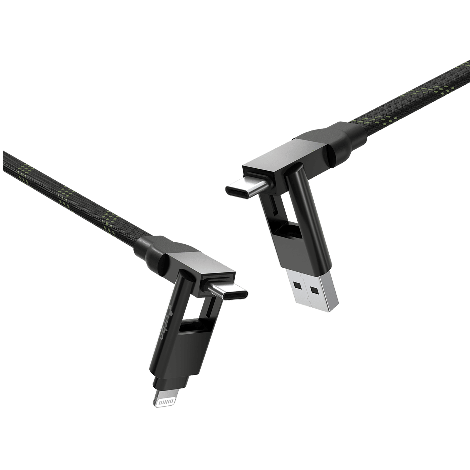 urbn UPC461 Type A to Lightning, Type C, Type C to Lightning, Type C 1 Feet (0.30M) 4-in-1 Cable (Quick Charge Technology, Camo) urbn UPC461 Type A to Lightning, Type C, Type C to Lightning, Type C 1 Feet (0.30M) 4-in-1 Cable (Quick Charge Technology, Camo)_3