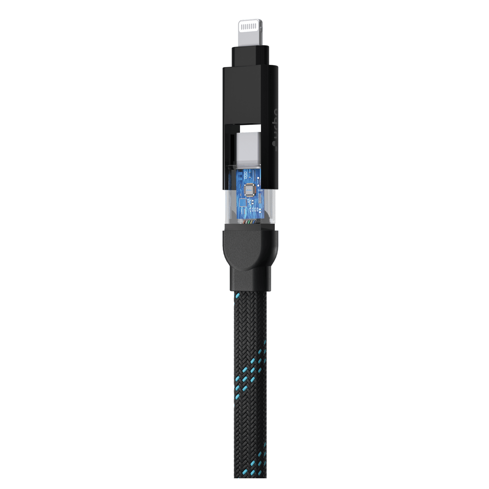 urbn UPC464 Type A to Lightning, Type C, Type C to Lightning, Type C 4 Feet (1.2M) 4-in-1 Cable (Quick Charge Technology, Black) urbn UPC464 Type A to Lightning, Type C, Type C to Lightning, Type C 4 Feet (1.2M) 4-in-1 Cable (Quick Charge Technology, Black)_1