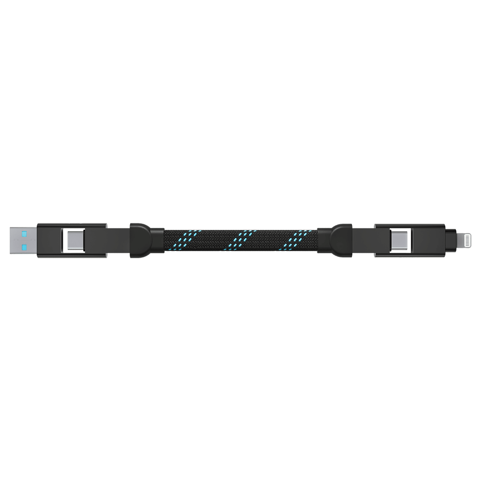urbn UPC464 Type A to Lightning, Type C, Type C to Lightning, Type C 4 Feet (1.2M) 4-in-1 Cable (Quick Charge Technology, Black) urbn UPC464 Type A to Lightning, Type C, Type C to Lightning, Type C 4 Feet (1.2M) 4-in-1 Cable (Quick Charge Technology, Black)_6