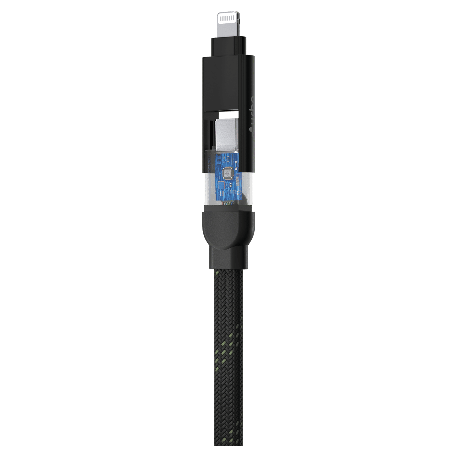 urbn UPC464 Type A to Lightning, Type C, Type C to Lightning, Type C 4 Feet (1.2M) 4-in-1 Cable (Quick Charge Technology, Camo)_1