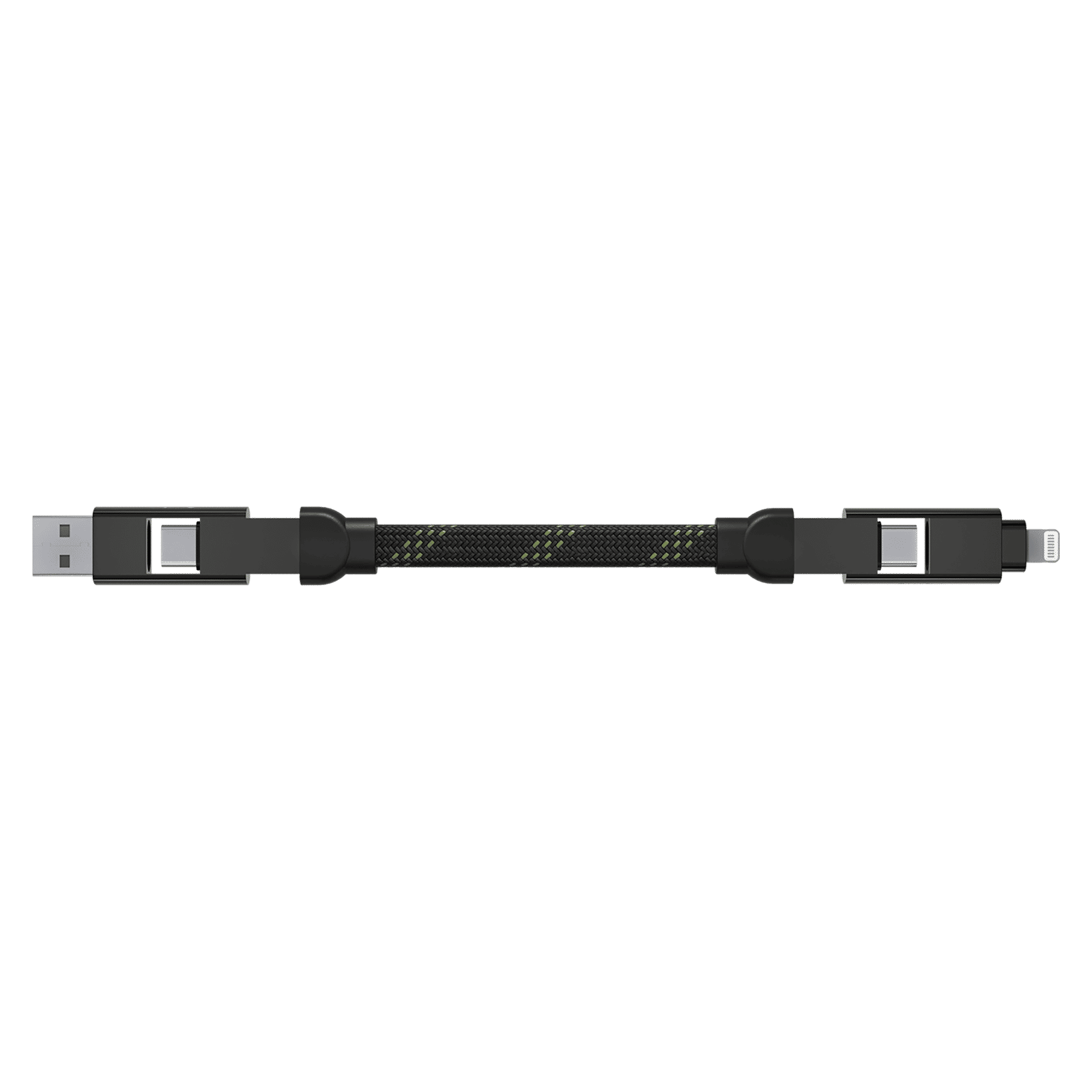 urbn UPC464 Type A to Lightning, Type C, Type C to Lightning, Type C 4 Feet (1.2M) 4-in-1 Cable (Quick Charge Technology, Camo)_5