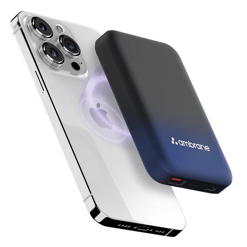 ambrane Aerosync Snap 10000 mAh 22.5W Fast Charging Power Bank (1 Type A Port, 1 Type C Port, Rubberized Coating, SafeCharge Technology, Blue) ambrane Aerosync Snap 10000 mAh 22.5W Fast Charging Power Bank (1 Type A Port, 1 Type C Port, Rubberized Coating, SafeCharge Technology, Blue)_1