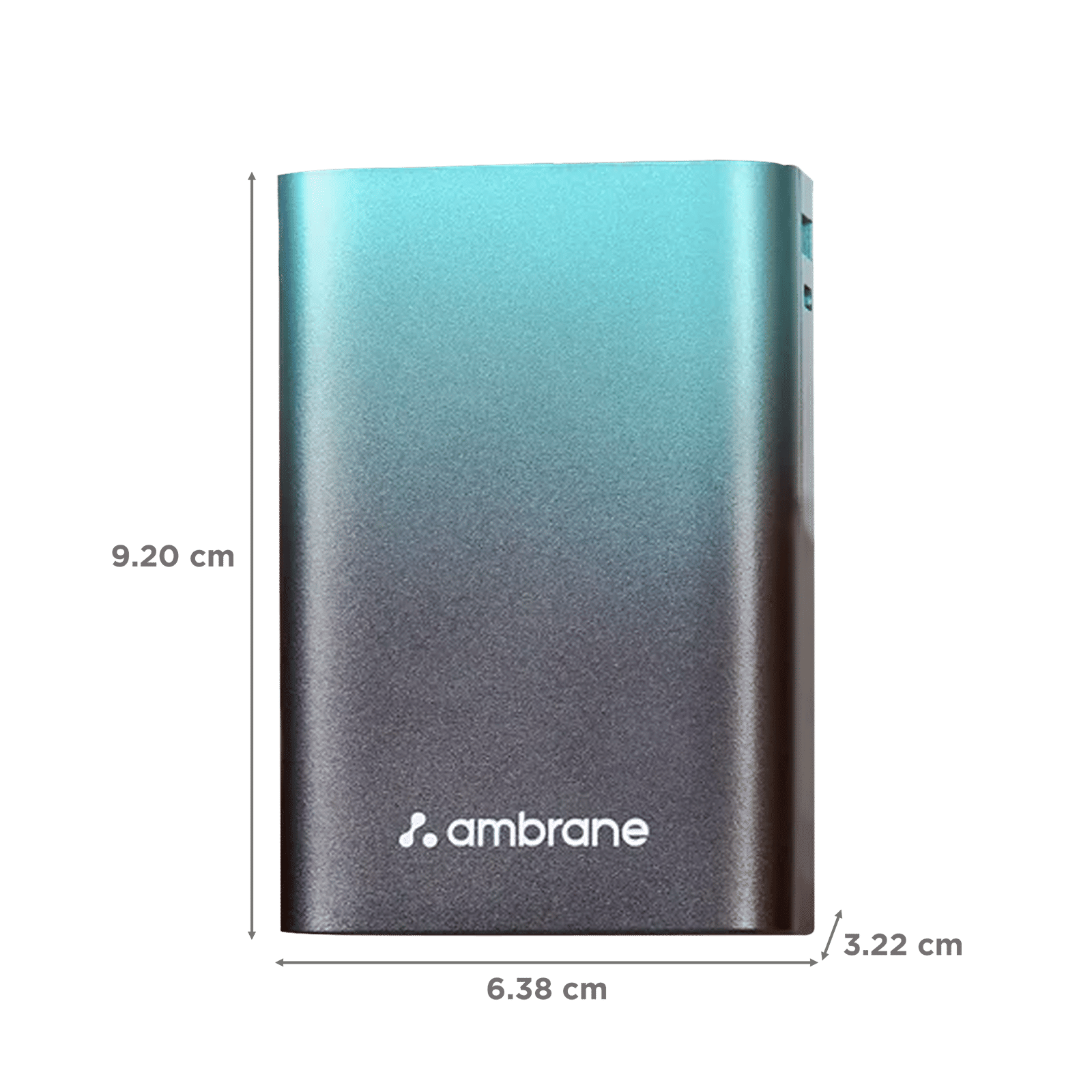 ambrane MiniCharge 20 20000 mAh 22.5W Fast Charging Power Bank (1 Type A Port, 1 Type C Port, Metallic Finish, SafeCharge Technology, Black & Grey)_2