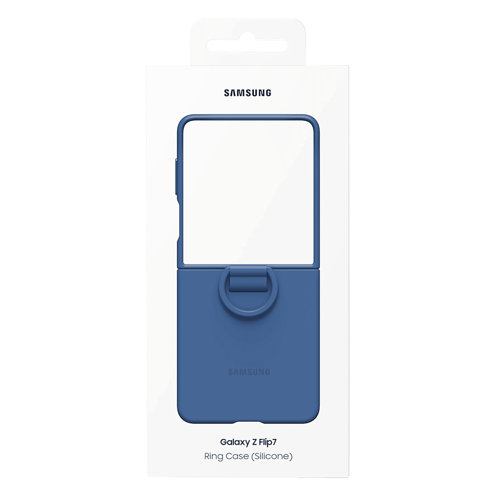 SAMSUNG Soft Silicone Back Cover for SAMSUNG Galaxy Z Flip7 (Built-in Ring, Blue) SAMSUNG Soft Silicone Back Cover for SAMSUNG Galaxy Z Flip7 (Built-in Ring, Blue)_8