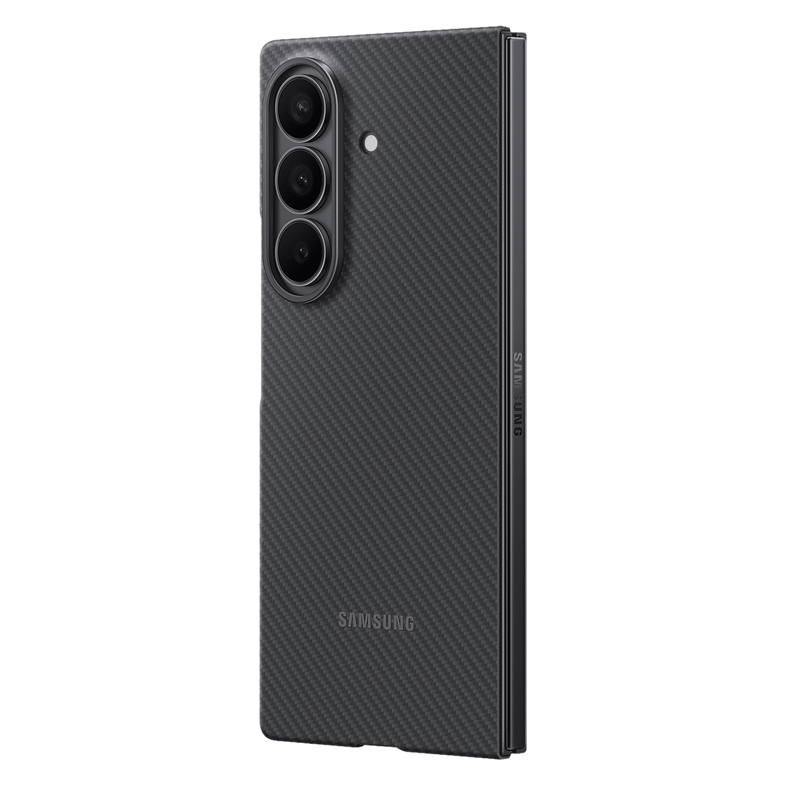SAMSUNG Aramid & Carbon Fiber Back Cover for SAMSUNG Galaxy Z Fold7 (Easy-to-grip Feel, Black) SAMSUNG Aramid & Carbon Fiber Back Cover for SAMSUNG Galaxy Z Fold7 (Easy-to-grip Feel, Black)_6