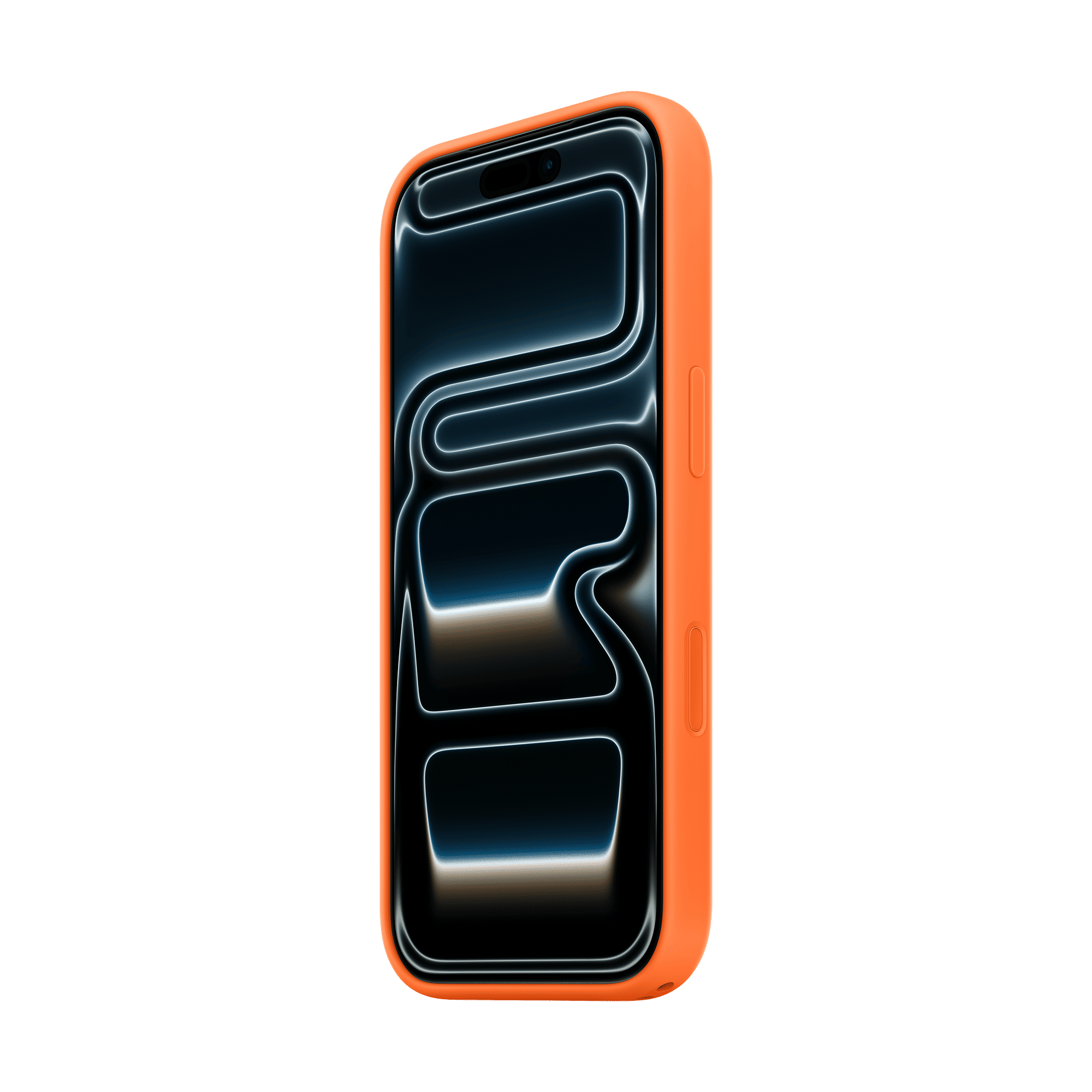 Apple Soft Silicone Back Cover for Apple iPhone 17 Pro (MagSafe Compatible, Orange)_2