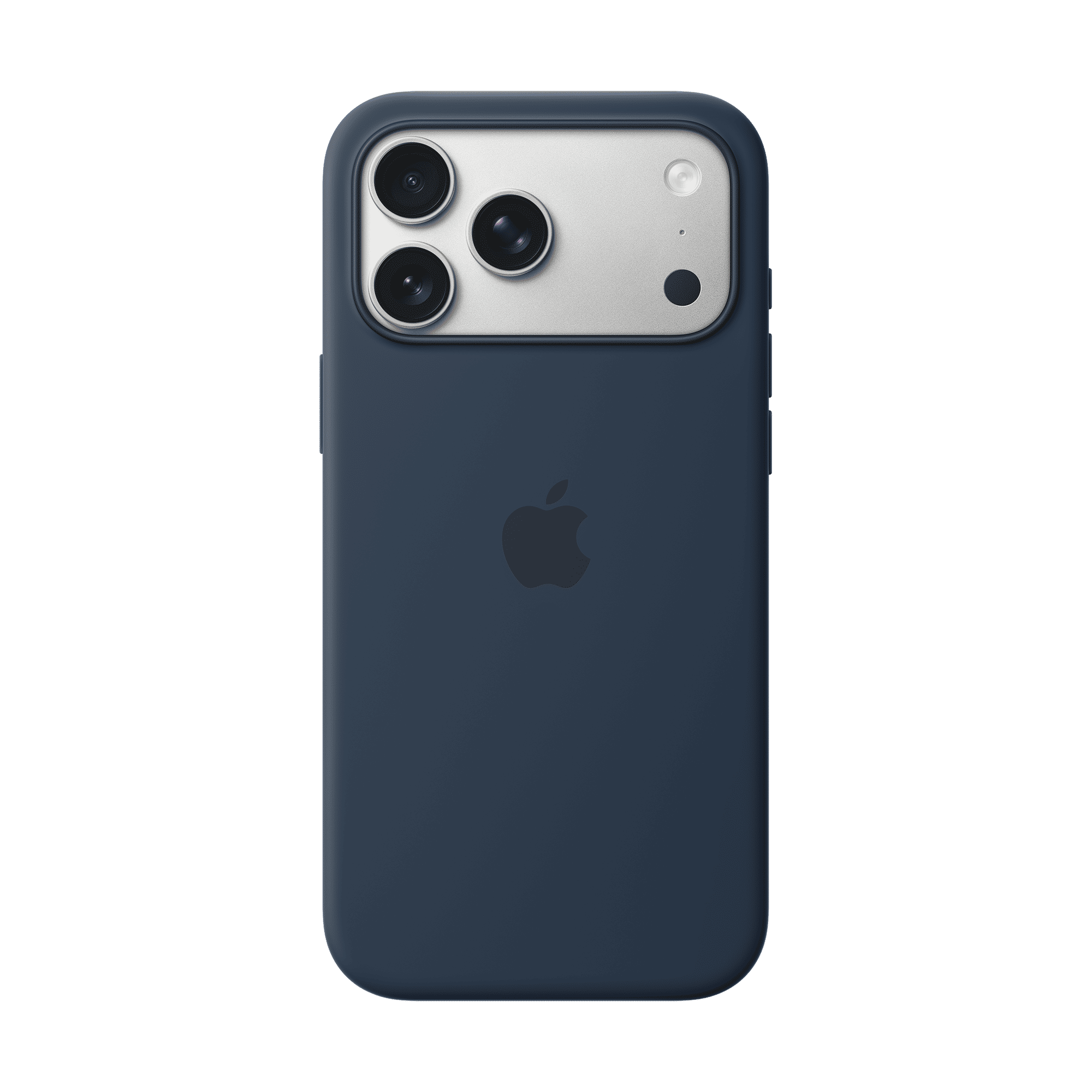 Apple Soft Silicone Back Cover for Apple iPhone 17 Pro Max (MagSafe Compatible, Midnight)_1