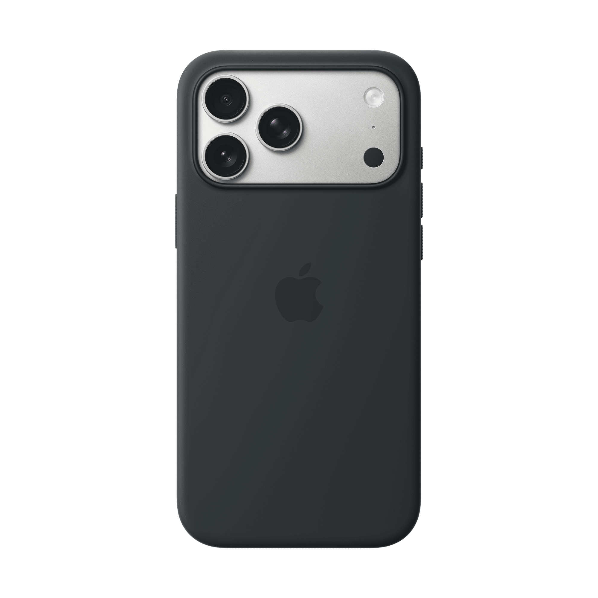 Apple Soft Silicone Back Cover for Apple iPhone 17 Pro Max (MagSafe Compatible, Black)_1