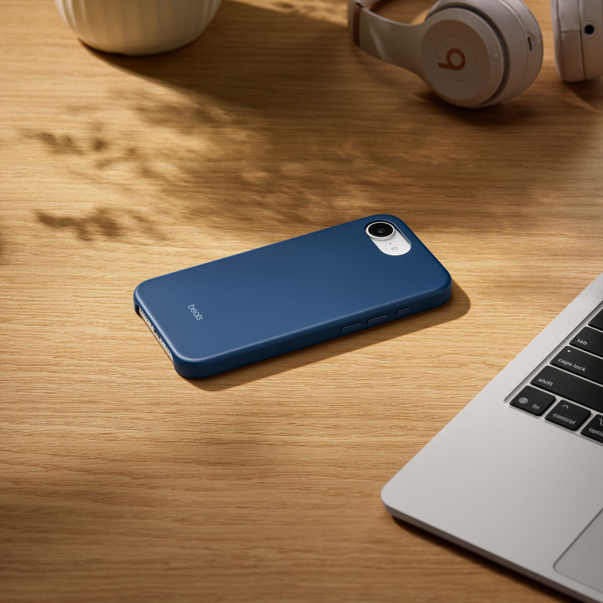 beats Polycarbonate & Plastic Hard Back Cover for Apple iPhone 17e (MagSafe Charging Compatible, Bedrock Blue)_2