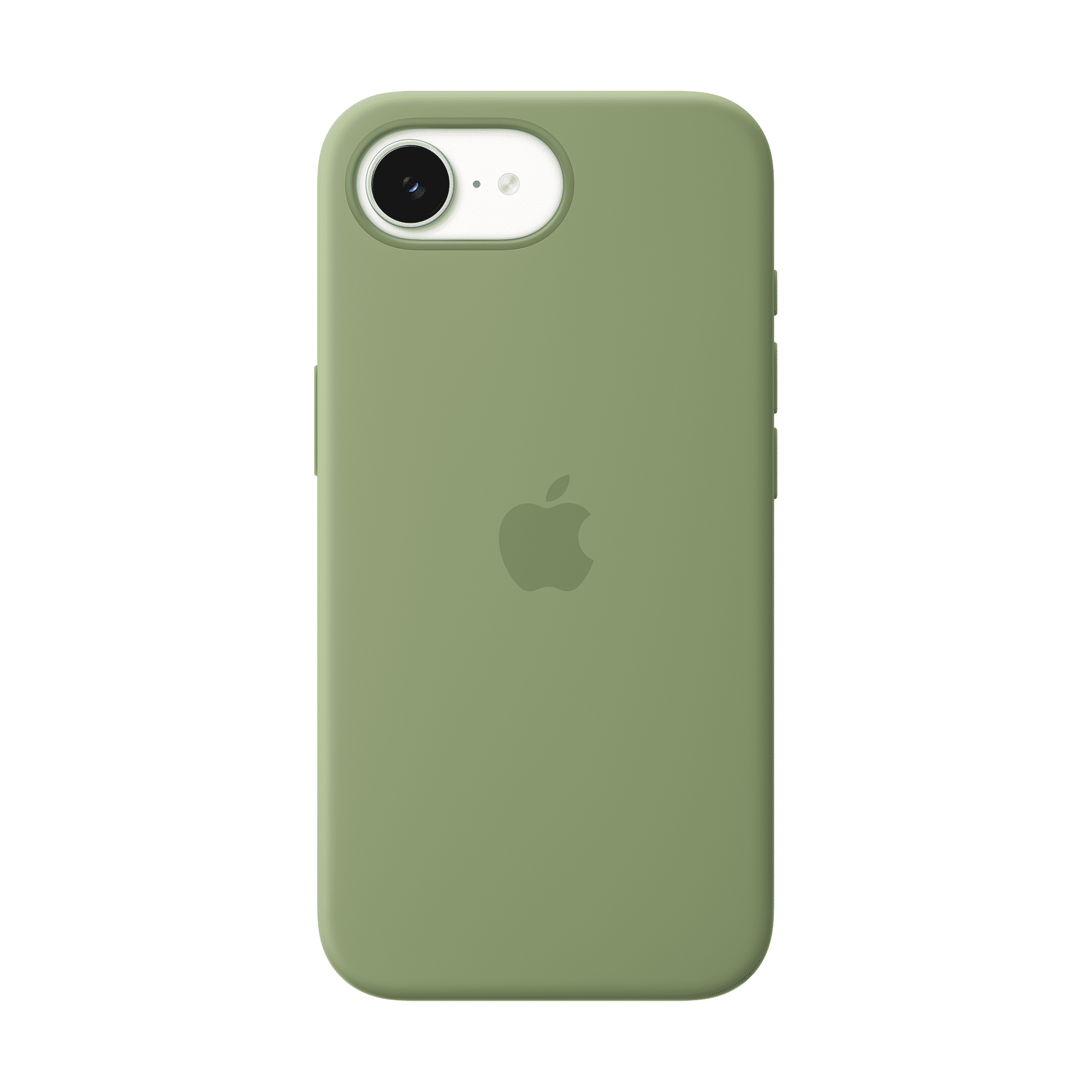Apple Soft Silicone Back Cover for Apple iPhone 17e (MagSafe Compatible, Light Moss)_1