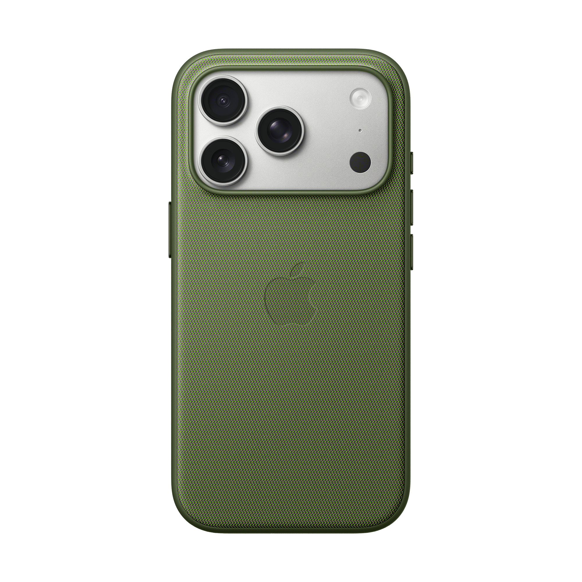 Apple TechWoven TPU & Recycled Polyester Back Cover for Apple iPhone 17 Pro (MagSafe Compatible, Green) Apple TechWoven TPU & Recycled Polyester Back Cover for Apple iPhone 17 Pro (MagSafe Compatible, Green)_1