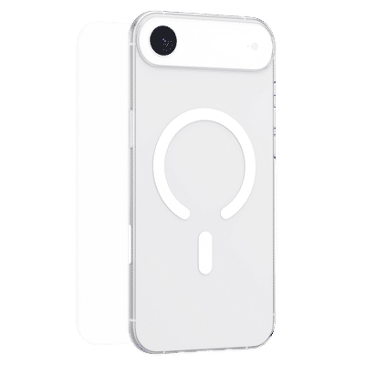HYPHEN DURO TPU Back Cover & Tempered Glass Combo for Apple iPhone 17 Air (Magsafe Charging Compatible, Clear)