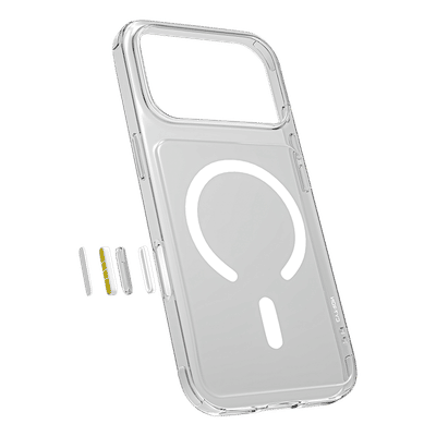 CYTRON AURA-X Back Cover for Apple iPhone 17 Pro Max (MagSafe Compatible, Clear)