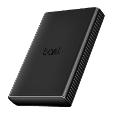 boAt EnergyShroom PB300 Pro 10000 mAh 22.5W Fast Charging Power Bank (1 Type A & 1 Type C Port, Aluminium Casing, 12-Layer Smart IC Protection, Carbon Black)