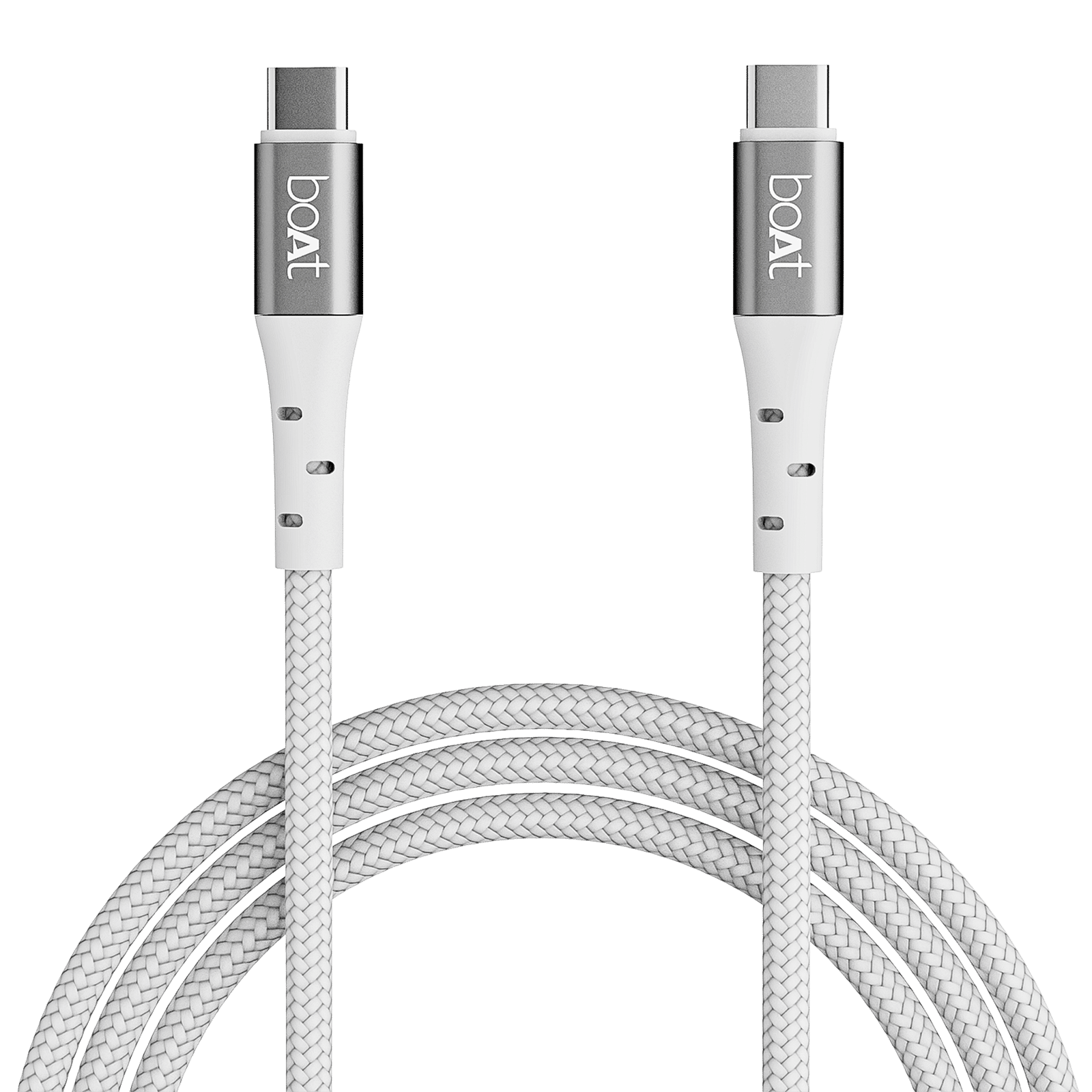 boAt C300 Type C to Type C 4.9 Feet(1.5M) Cable (480 Mbps Data Transfer, White) boAt C300 Type C to Type C 4.9 Feet(1.5M) Cable (480 Mbps Data Transfer, White)_1