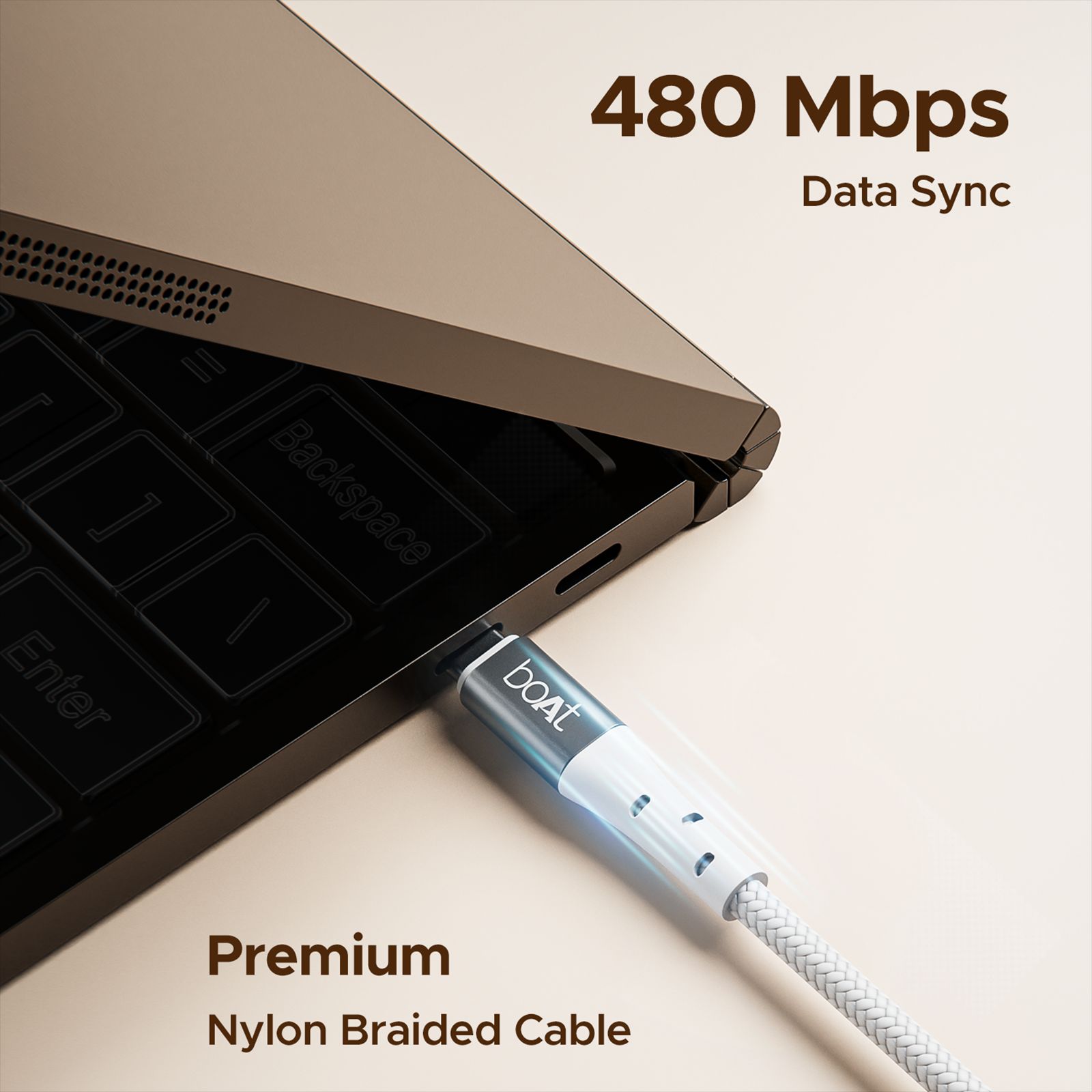 boAt C300 Type C to Type C 4.9 Feet(1.5M) Cable (480 Mbps Data Transfer, White) boAt C300 Type C to Type C 4.9 Feet(1.5M) Cable (480 Mbps Data Transfer, White)_4