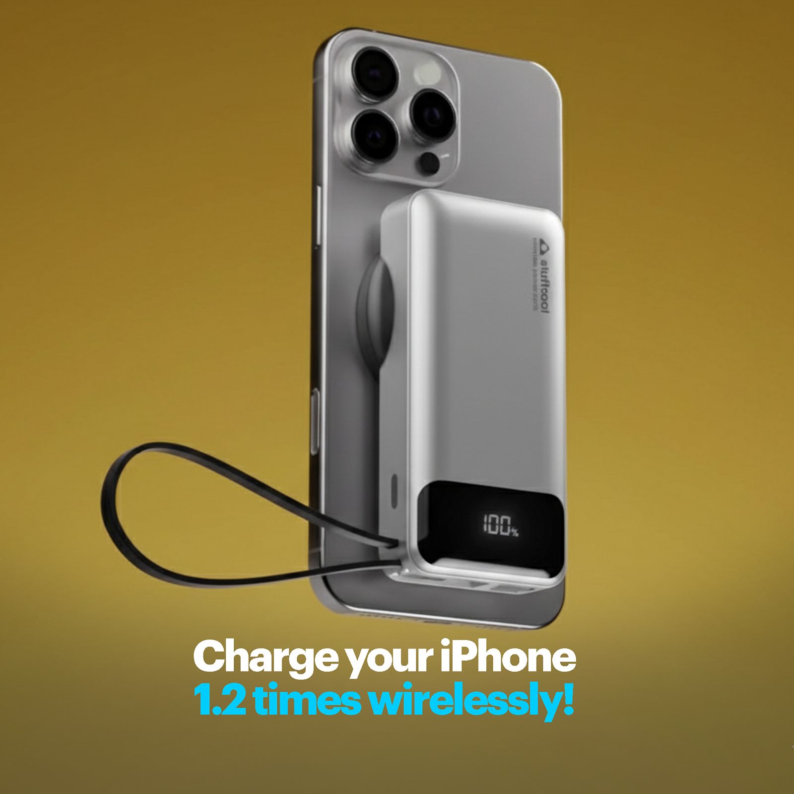 Stuffcool Nemo 10000 mAh 22.5W Fast Charging Power Bank (1 Type A Port, 1 Type C Port, MagSafe & Built-In Type-C Cable, ABS Plastic Casing, LED Indicator, Silver) Stuffcool Nemo 10000 mAh 22.5W Fast Charging Power Bank (1 Type A Port, 1 Type C Port, MagSafe & Built-In Type-C Cable, ABS Plastic Casing, LED Indicator, Silver)_8