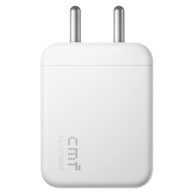 Nothing Power 33W Type C Fast Charger (Adapter Only, Efficient Heat Dissipation, White)