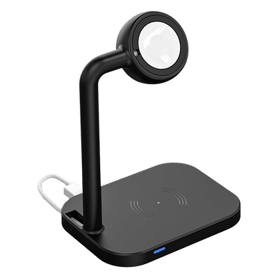 soundREVO SR-978 15W 3-in-1 Wireless Charger for Phones, TWS and iWatch (LED Charging Indicator, Black)