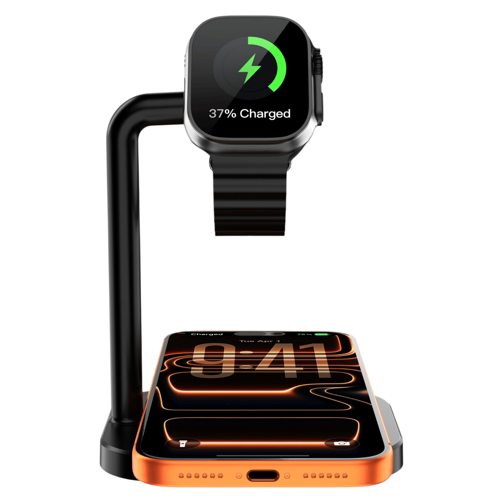 soundREVO SR-978 15W 3-in-1 Wireless Charger for Phones, TWS and iWatch (LED Charging Indicator, Black) soundREVO SR-978 15W 3-in-1 Wireless Charger for Phones, TWS and iWatch (LED Charging Indicator, Black)_4
