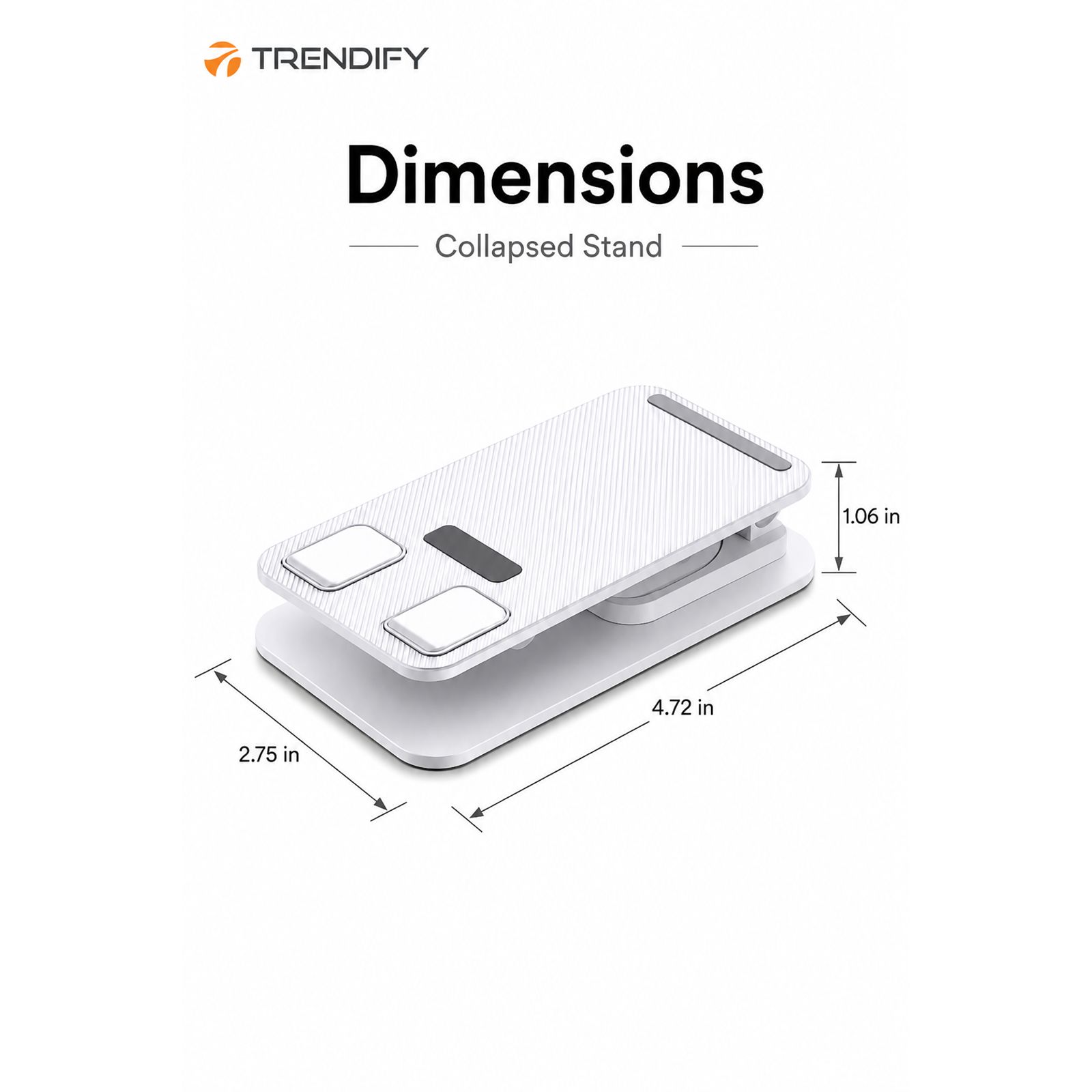 TRENDIFY Flexi Foldable Design Holder For Mobiles (360 Degree Rotatable, 800110, White) TRENDIFY Flexi Foldable Design Holder For Mobiles (360 Degree Rotatable, 800110, White)_6