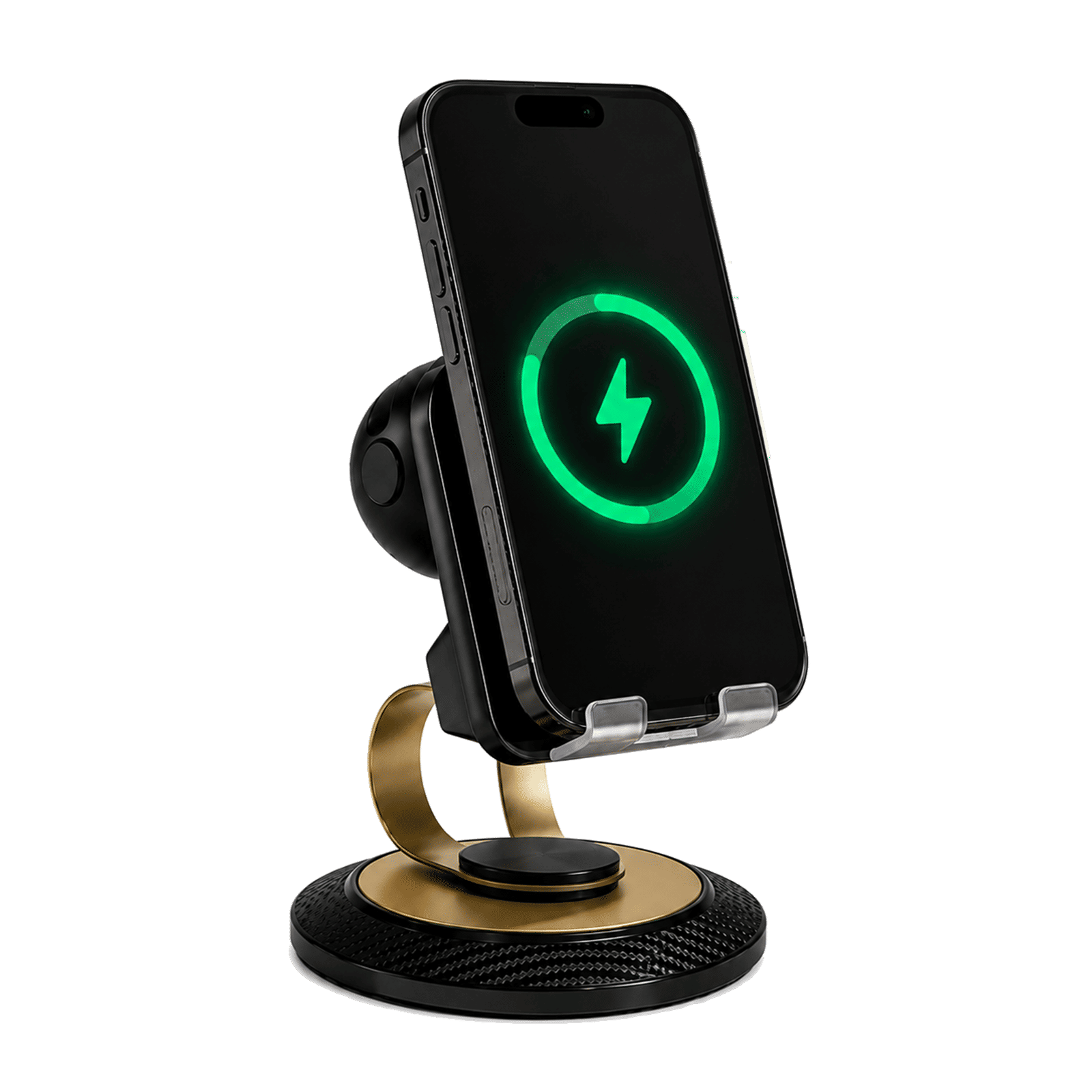 PAUZE ECHO Holder For Mobiles (Wireless Charging Support, 800104, Black) PAUZE ECHO Holder For Mobiles (Wireless Charging Support, 800104, Black)_1