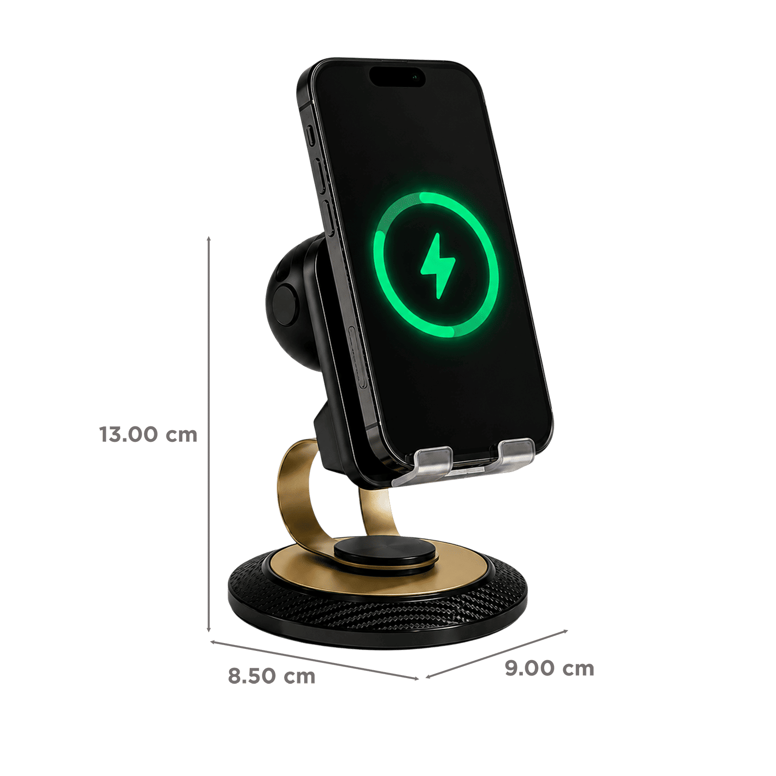 PAUZE ECHO Holder For Mobiles (Wireless Charging Support, 800104, Black) PAUZE ECHO Holder For Mobiles (Wireless Charging Support, 800104, Black)_2