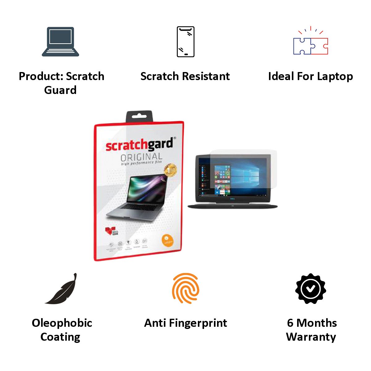 scratchgard Anti-Glare Screen Guard For 15.6 Inch Laptop (Air-Bubble Proof, AG LT - 15.6''/15.6" Wide, Transparent)_4