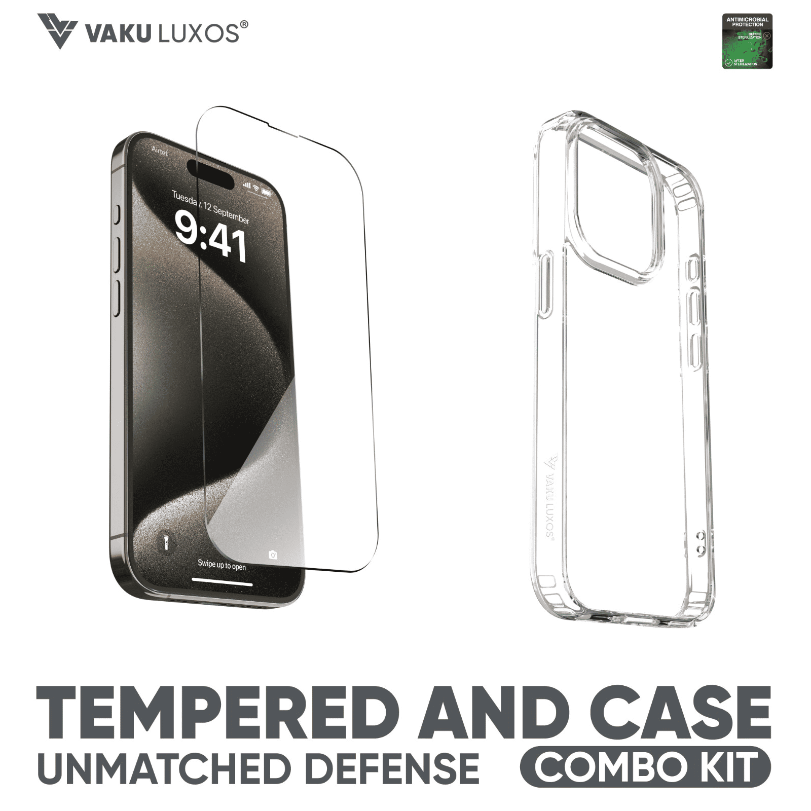 Dr. Vaku 2IN1 Defense Tempered Glass & Back Case Combo for iPhone 15 Plus (Anti-Scratch Design, Clear) Dr. Vaku 2IN1 Defense Tempered Glass & Back Case Combo for iPhone 15 Plus (Anti-Scratch Design, Clear)_4