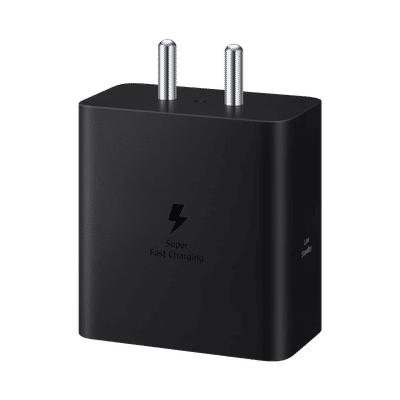 Samsung 60W Type C Fast Charger (Adapter Only, Temperature Protection, Black)