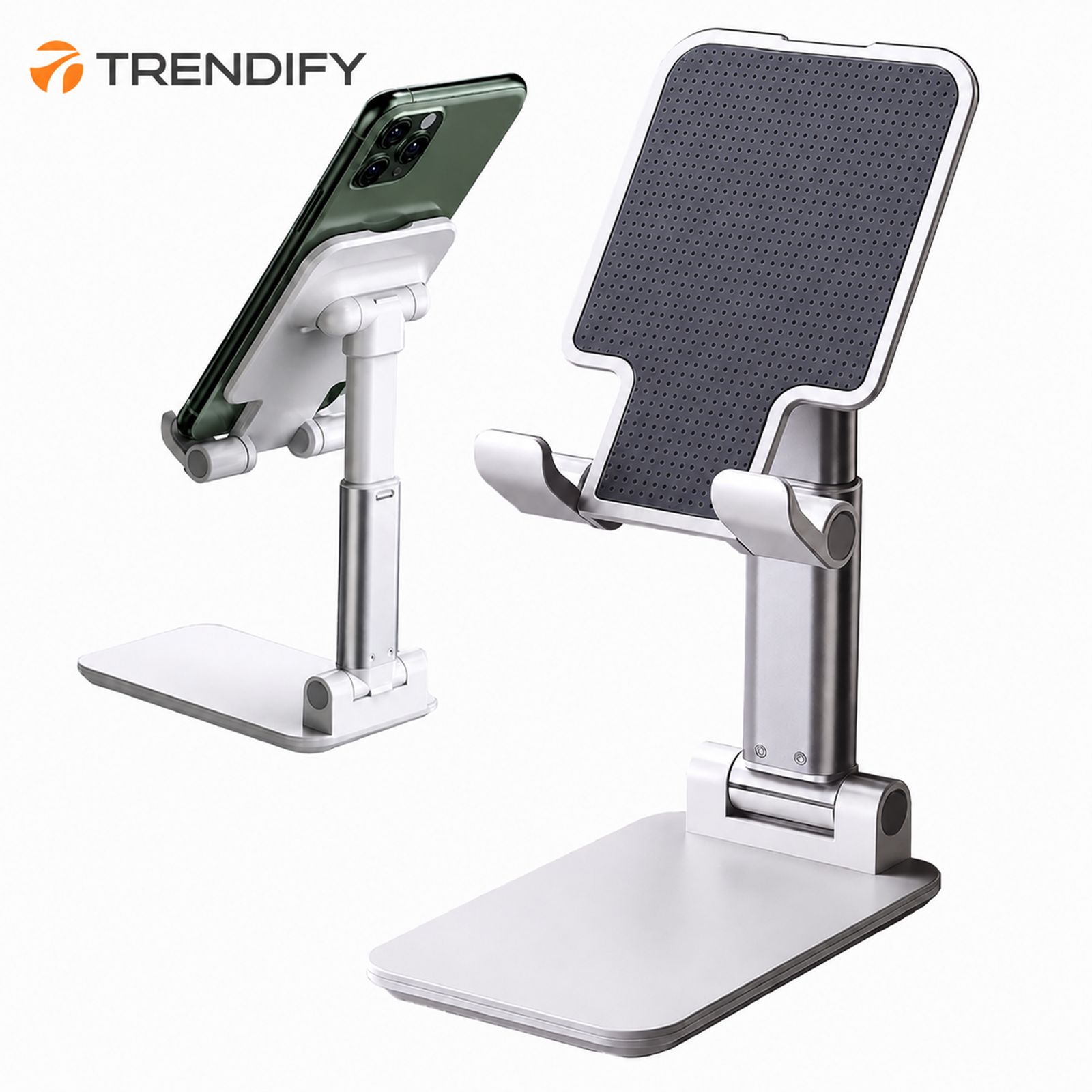 TRENDIFY Flexi Stand Pro Foldable Design Holder For Mobiles (Universal Compatibility, 800440, White) TRENDIFY Flexi Stand Pro Foldable Design Holder For Mobiles (Universal Compatibility, 800440, White)_2