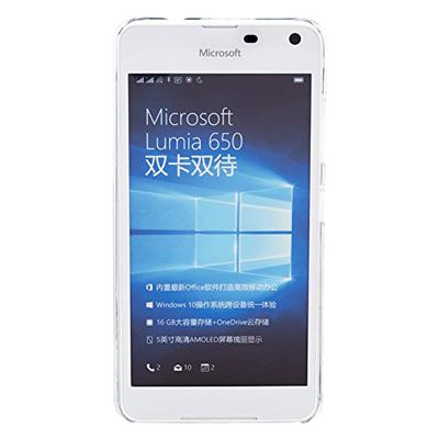 stuffcool Clair Plastic Back Cover for Microsoft Lumia 650 (Scratch Resistant, Transparent)_2