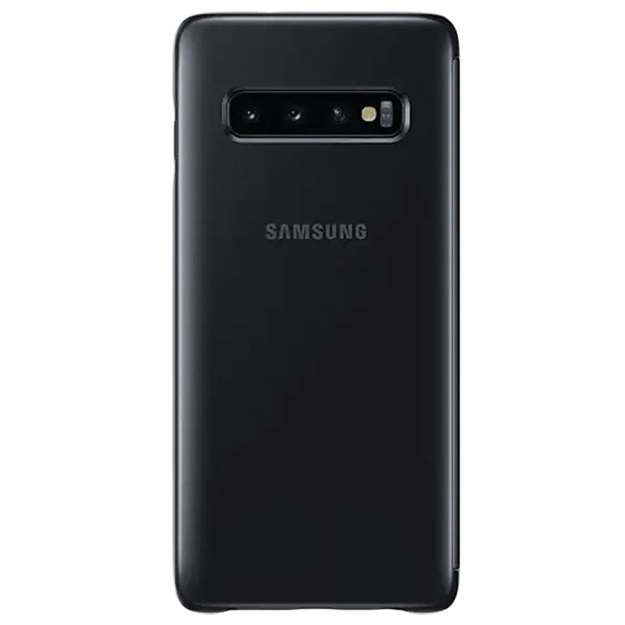 SAMSUNG Clear View Flip Cover for Galaxy S10 (Scratch Resistant, Black) SAMSUNG Clear View Flip Cover for Galaxy S10 (Scratch Resistant, Black)_4