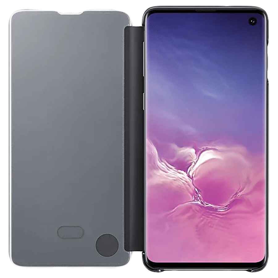 SAMSUNG Clear View Flip Cover for Galaxy S10 (Scratch Resistant, Black) SAMSUNG Clear View Flip Cover for Galaxy S10 (Scratch Resistant, Black)_2