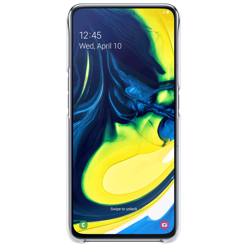 SAMSUNG Plastic Back Cover for Galaxy A80 (Camera Protection, White)_4