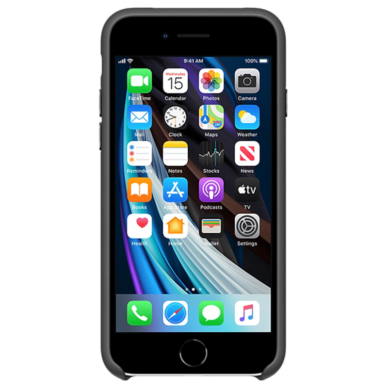 Apple iPhone SE Leather Back Case Cover (MXYM2ZM/A, Black) Apple iPhone SE Leather Back Case Cover (MXYM2ZM/A, Black)_2