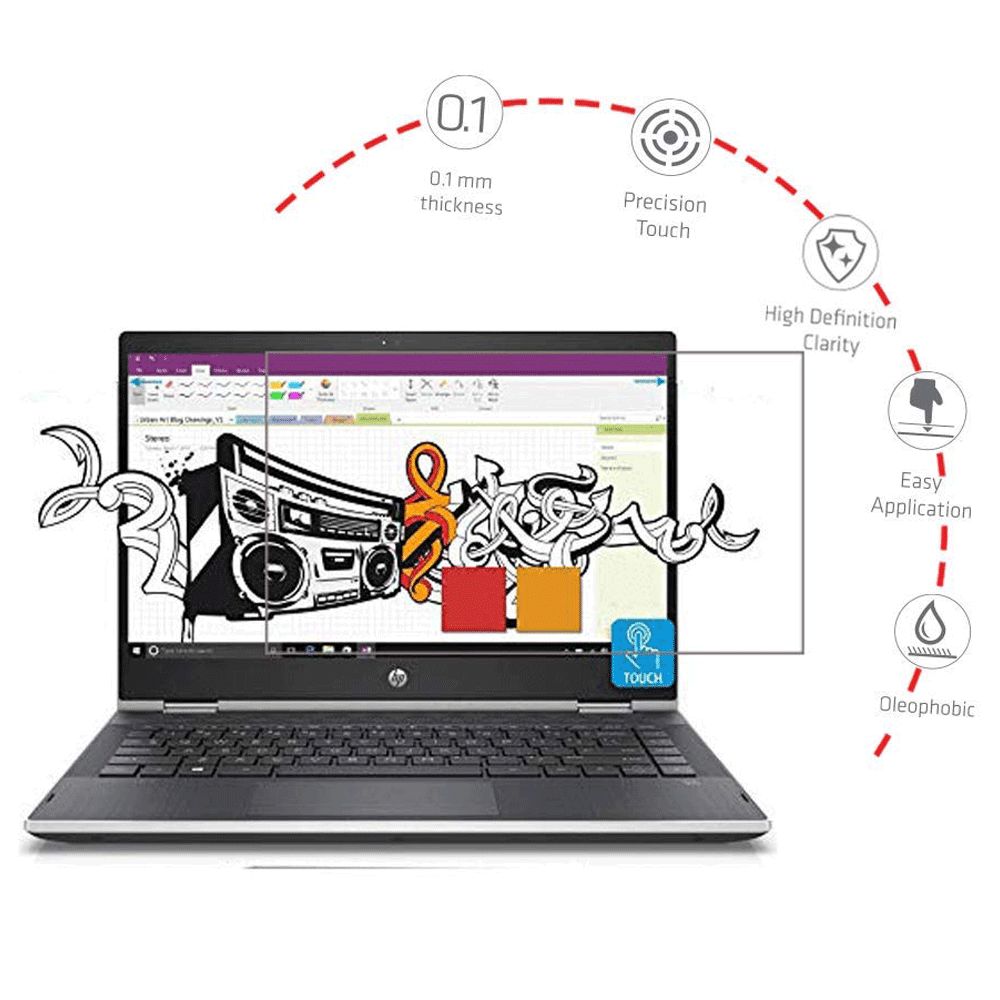 scratchgard Screen Guard For 14 Inch Laptop (Air-Bubble Proof, LT - 14''/14" Wide, Transparent)_5