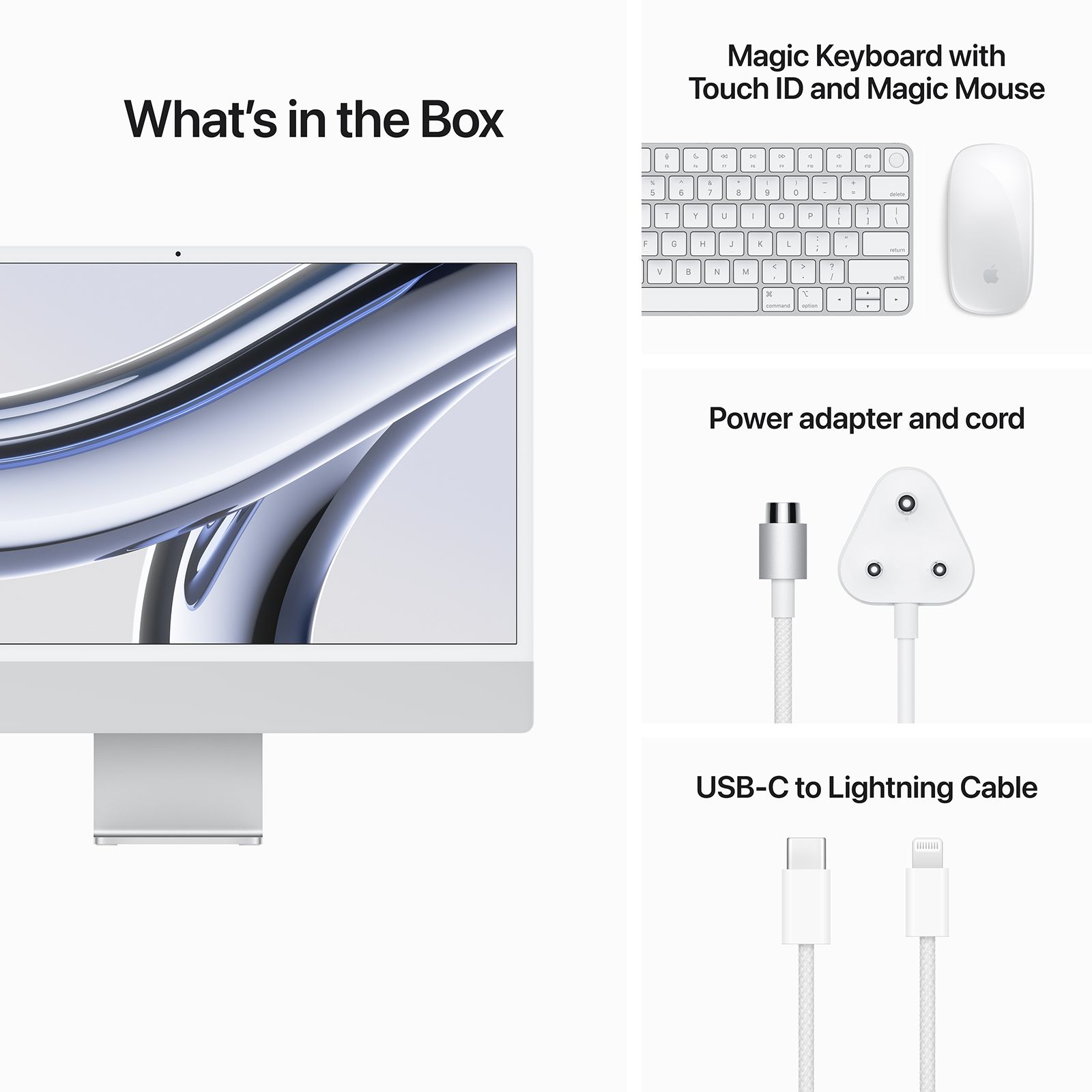 Apple iMac 24 Inch 4.5K Retina Display 2023 (M3 Chip, 8GB, 512GB, macOS, Silver)_9