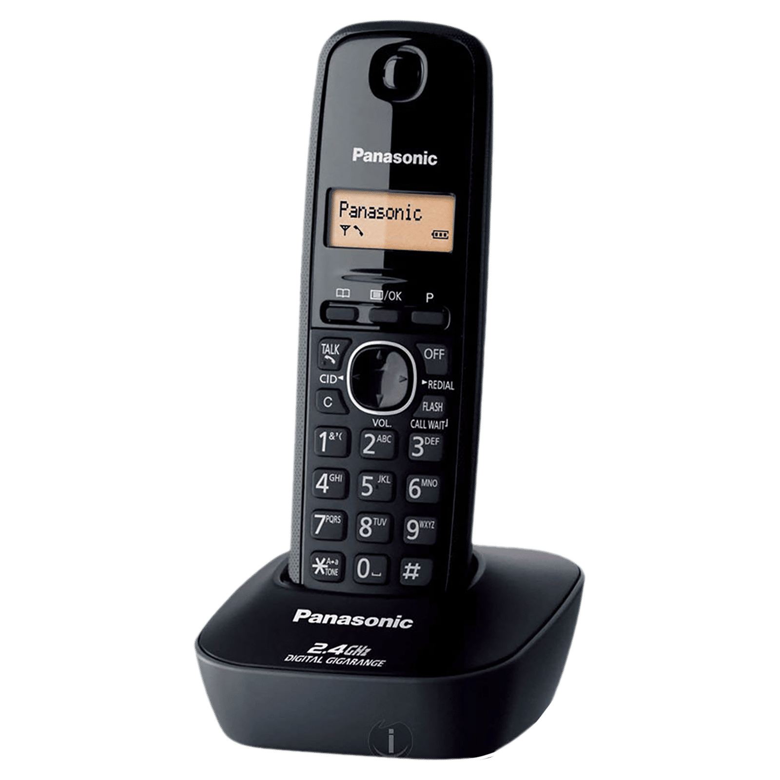 Panasonic Digital Cordless Phone (KX-TG3411SX, Black) Panasonic Digital Cordless Phone (KX-TG3411SX, Black)_1