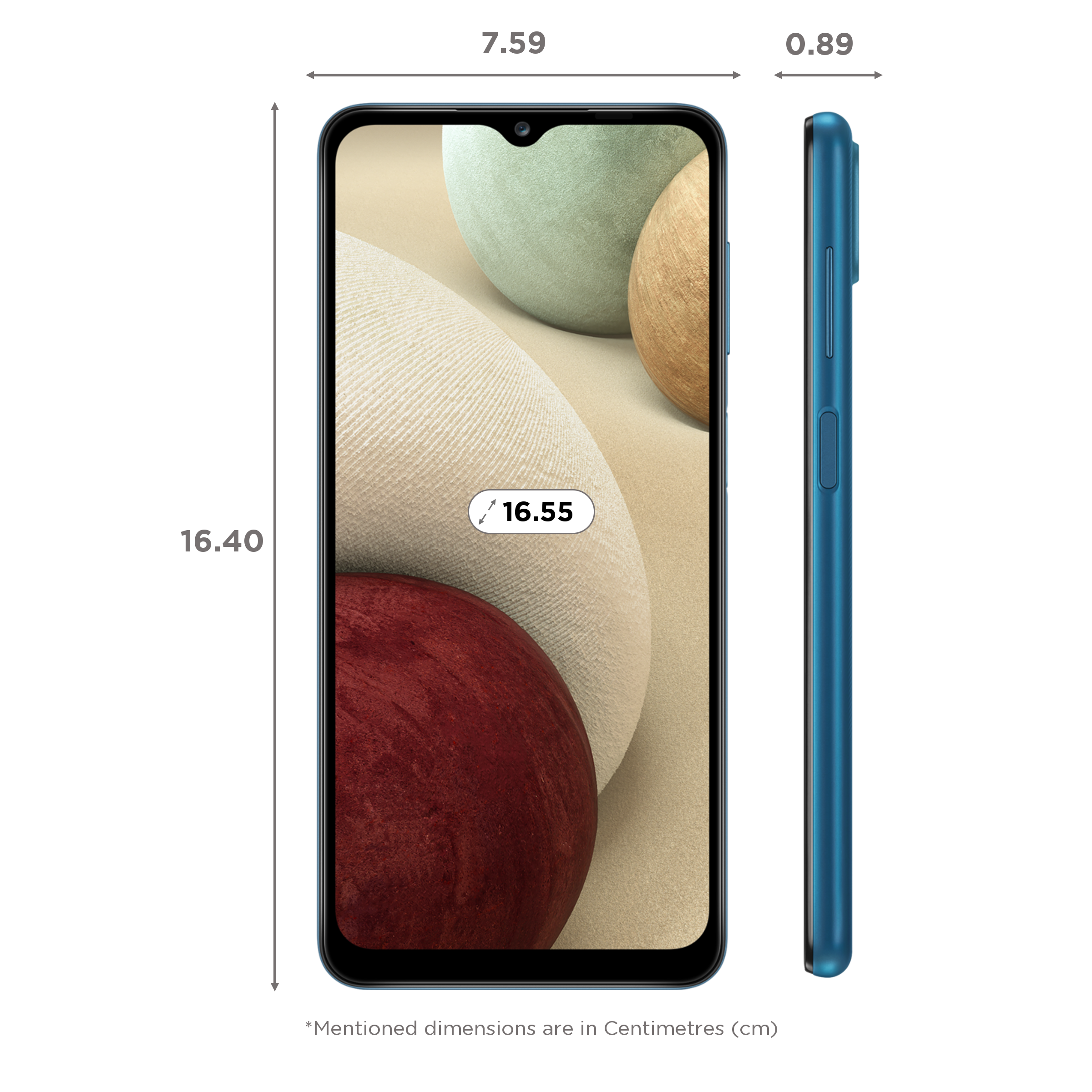 SAMSUNG Galaxy A12 (4GB RAM, 64GB, Blue)_2